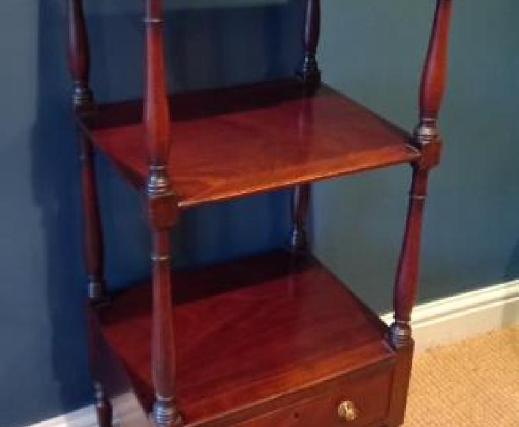 Late Regency Mahogany Three Tier Stand - Image 2