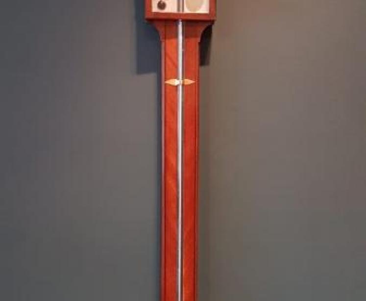 George III Mahogany Stick Barometer - Image 1