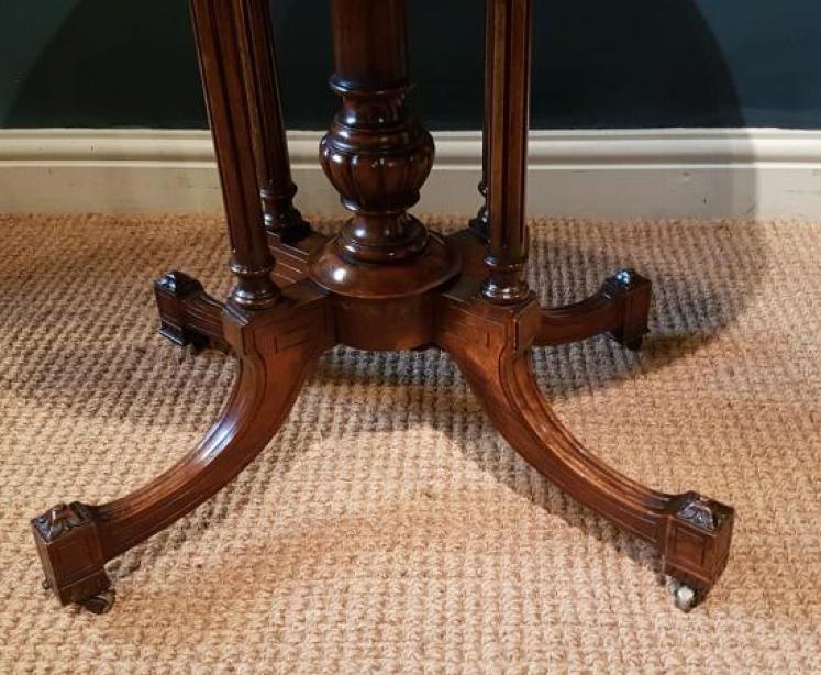 Fine Quality Burr Walnut Baby Sutherland Table - Image 5