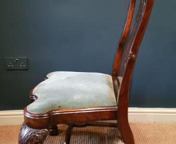 Outstanding Set of Eight Burr Walnut Chairs - Image 3