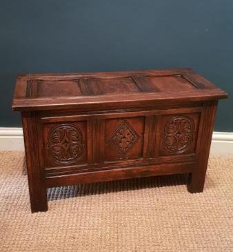 Very Small Oak Coffer