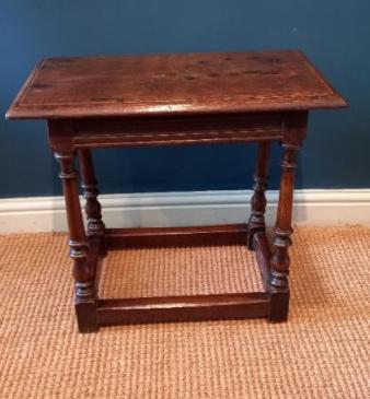 George III Period Oak Joint Stool