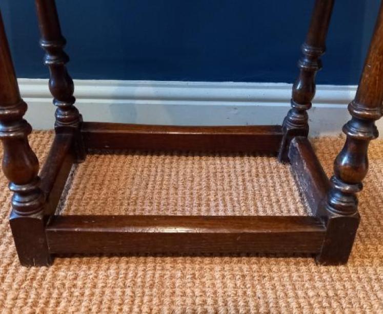 George III Period Oak Joint Stool - Image 2