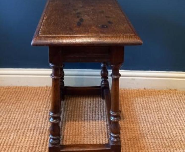 George III Period Oak Joint Stool - Image 4