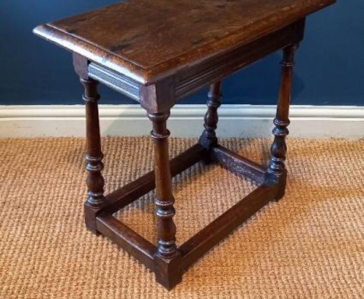 George III Period Oak Joint Stool - Image 7