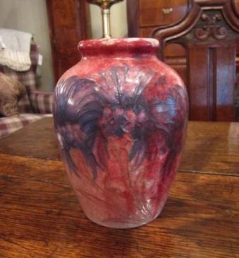 Rare & Unusual Moorcroft Flambe Cornflower Vase