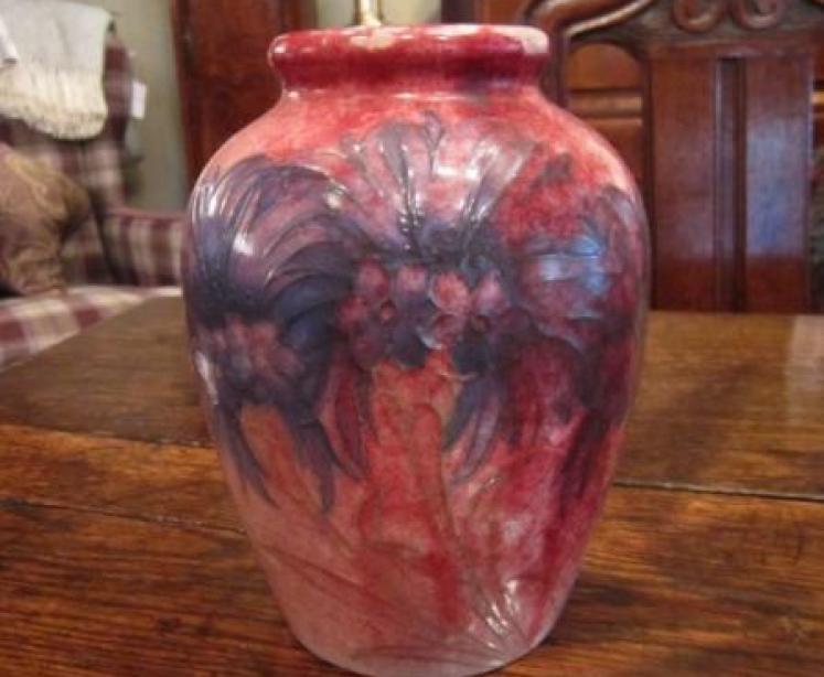 Rare & Unusual Moorcroft Flambe Cornflower Vase - Image 1