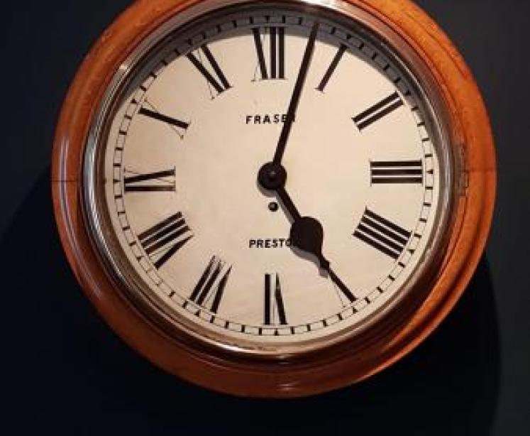 Victorian Fraser 16" Dial Fusee Wall Clock - Image 1