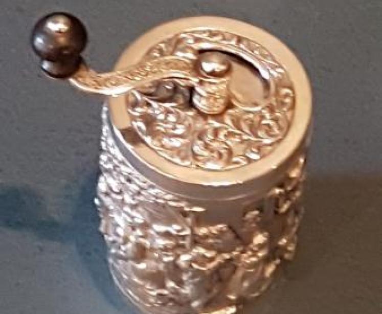 Victorian Silver Pepper Grinder - Image 3