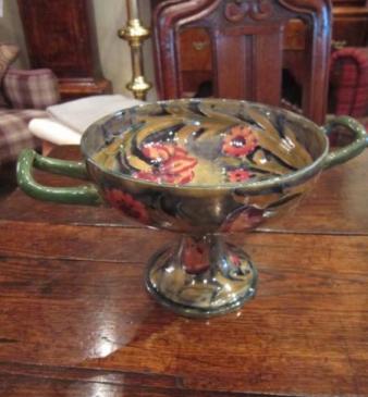 Stunning Moorcroft Spanish Pedestal Bowl
