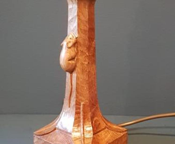 Thompson of Kilburn Mouseman Table Lamp - Image 5