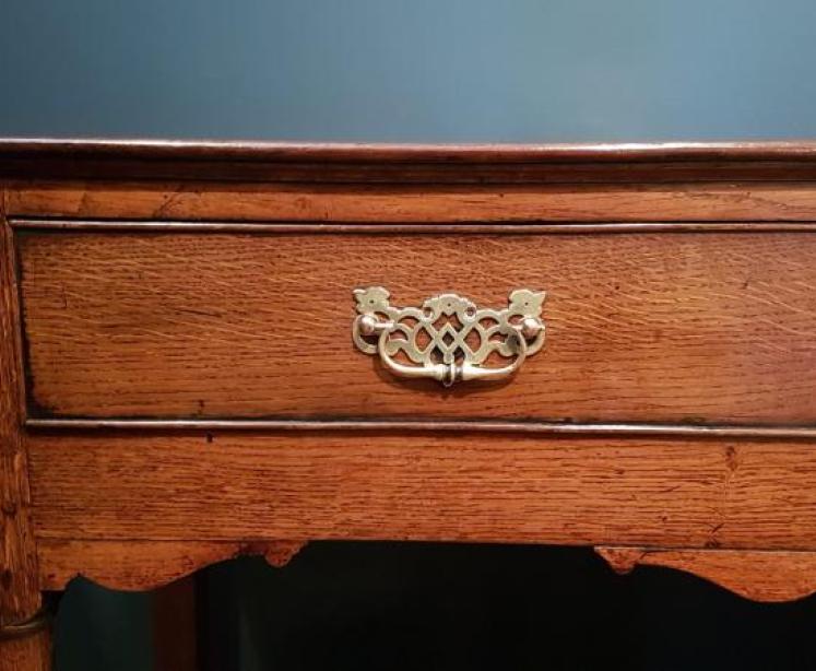 George II Oak Two Drawer Dresser  - Image 6