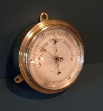 Victorian London Bulkhead Marine Barometer 