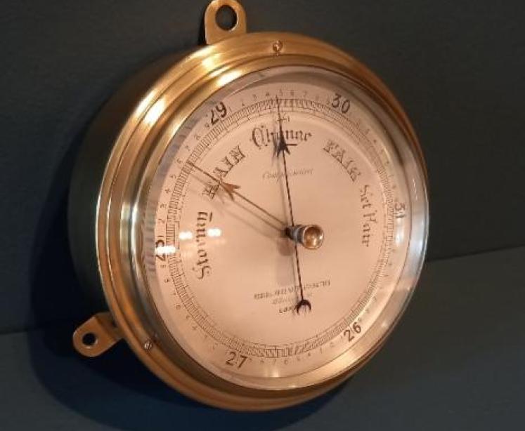 Victorian London Bulkhead Marine Barometer  - Image 1