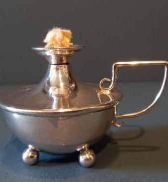 Edwardian Silver 'Night Light' Style Table Light