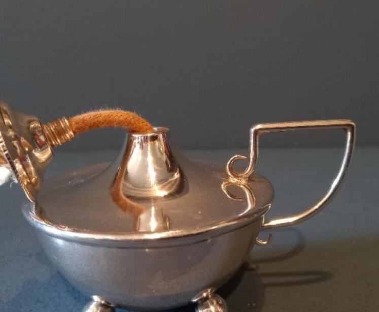 Edwardian Silver 'Night Light' Style Table Light - Image 4