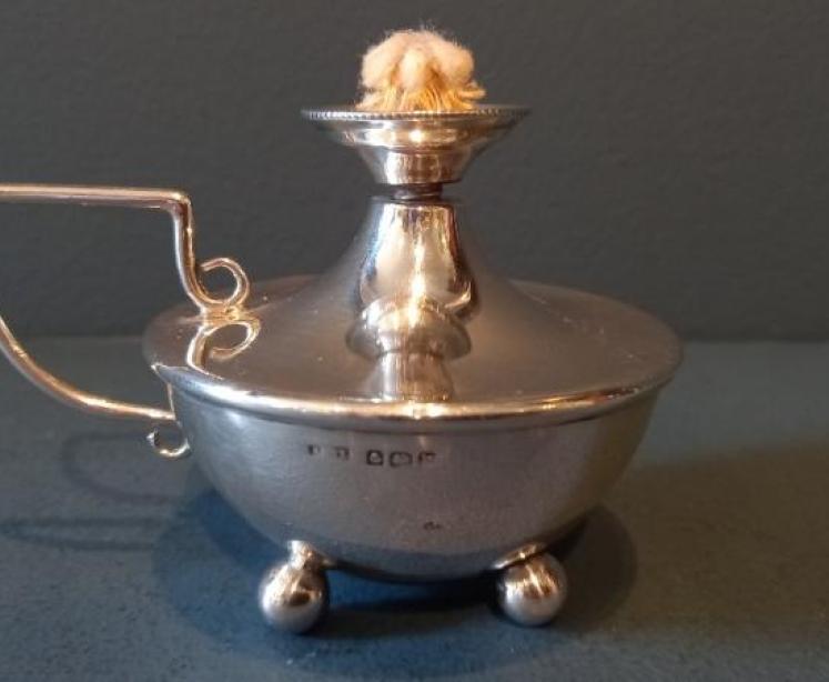 Edwardian Silver 'Night Light' Style Table Light - Image 7