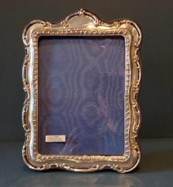 Large Edwardian Period Silver Shaped Photo Frame