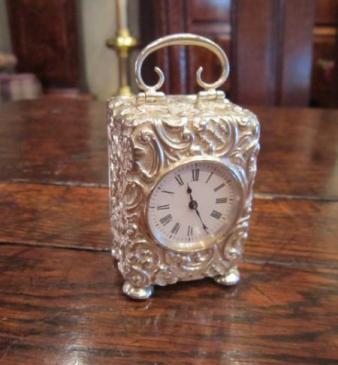 Top Quality Victorian Chester Silver Carriage Clock