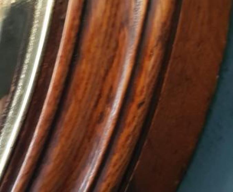 Large Victorian Oak Enamel Dial Wheel Barometer - Image 5