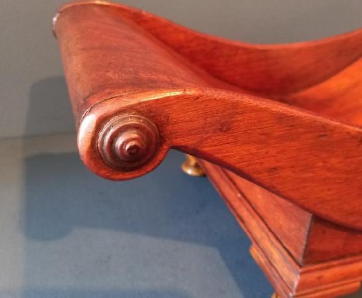 George III Period Mahogany Cheese Coaster - Image 3