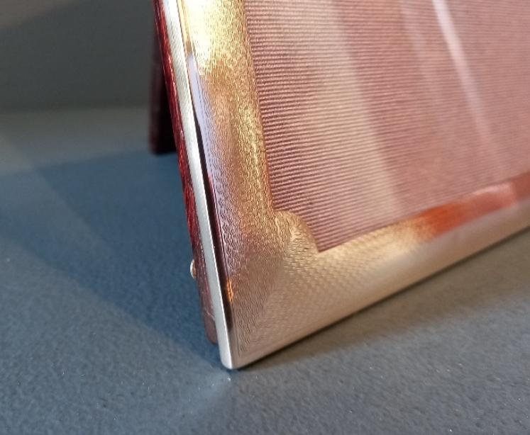 Matching Pair of George V Period Engine Turned Photo Frames - Image 3