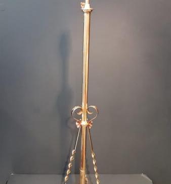 Edwardian Brass Lamp Standard