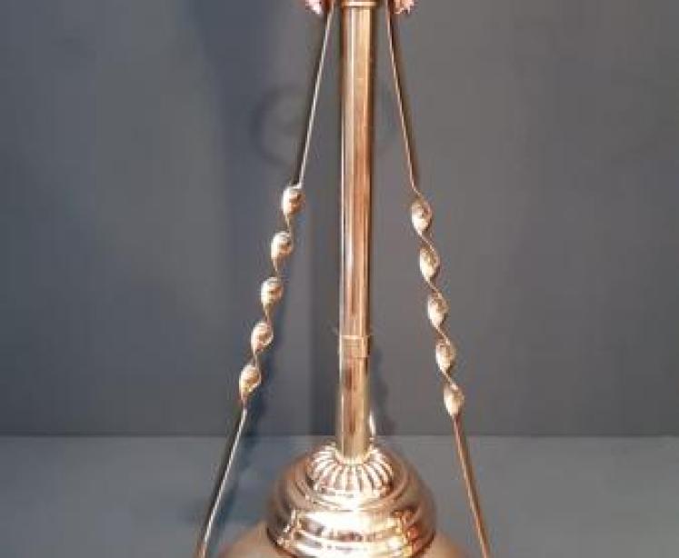 Edwardian Brass Lamp Standard - Image 2
