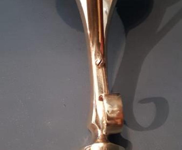 Edwardian Brass Lamp Standard - Image 3