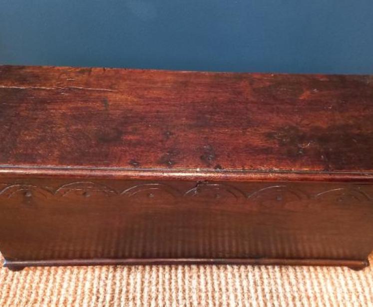 Small James II Period Oak Coffer c.1680 - Image 2