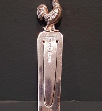 Sampson Morden Silver Cockerell Bookmark 