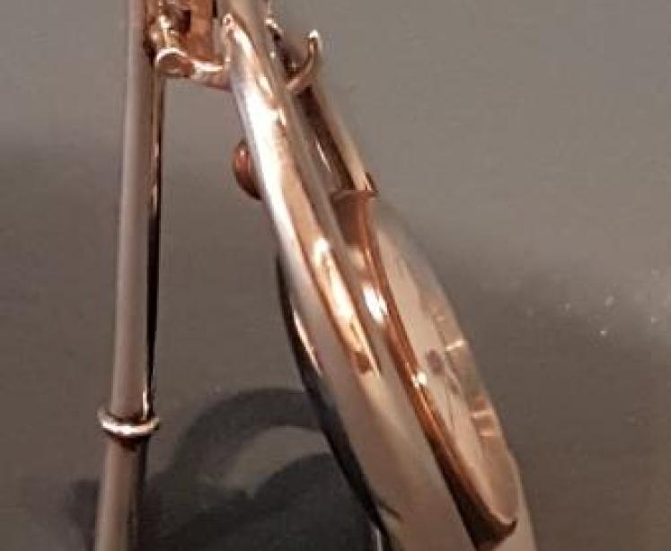 Unusual Silver Polo Stirrup And Stick Watch Holder  - Image 2