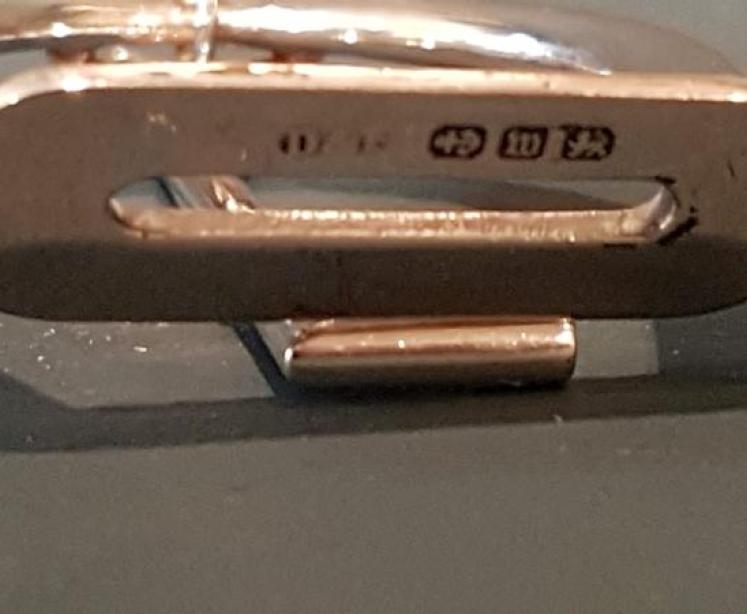 Unusual Silver Polo Stirrup And Stick Watch Holder  - Image 5