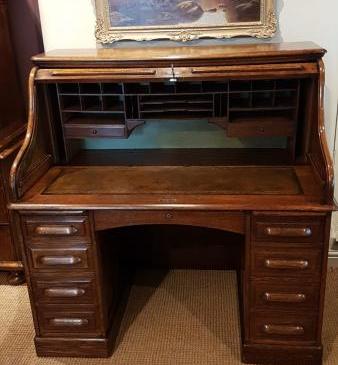 Top Quality Victorian Oak Roll Top Desk 