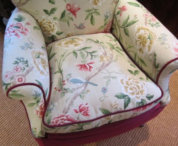 Very Comfortable Victorian Upholstered Easy Armchair - Image 3