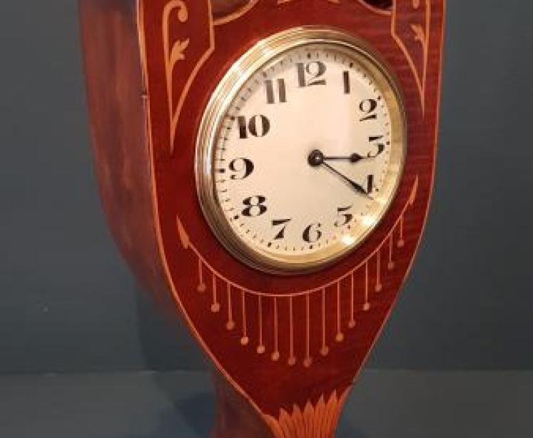 Fine Quality Inlaid Mahogany Mantel Clock - Image 2