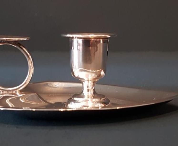 Pair of Victorian Chester Silver Taper Sticks - Image 4