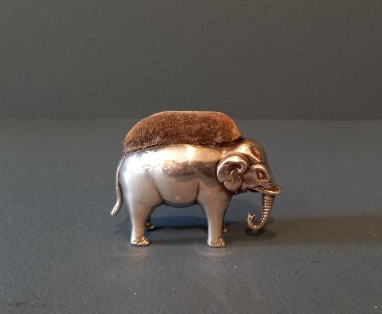 Edwardian Period Silver Elephant Novelty Pin Cushion - Image 6