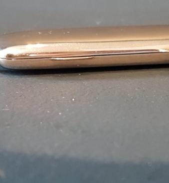 Edwardian Silver Two Section Pin Case