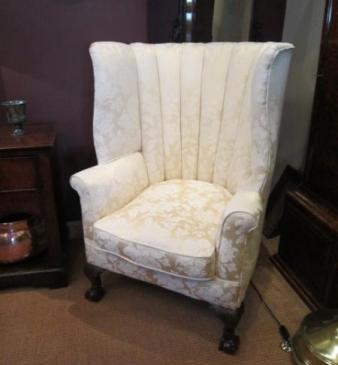 Stunning Mid Victorian Porter's Hall Wing Armchair