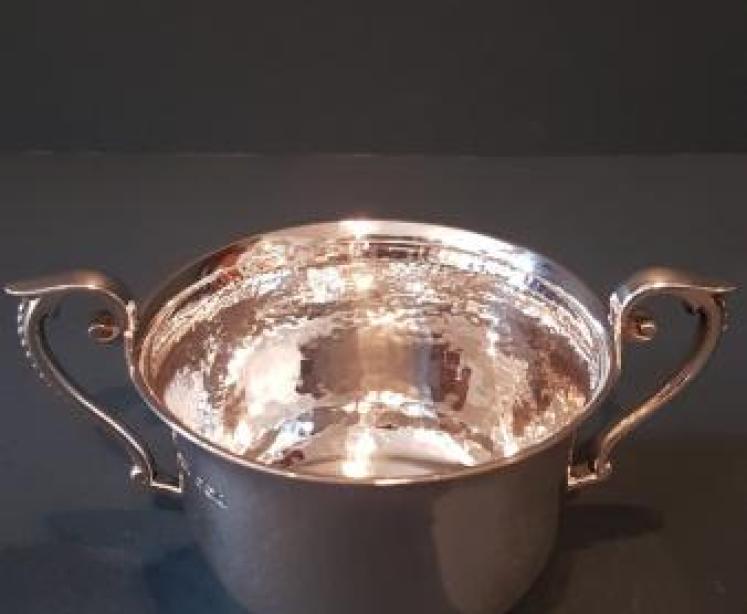 Planished Silver Poringer - Image 1
