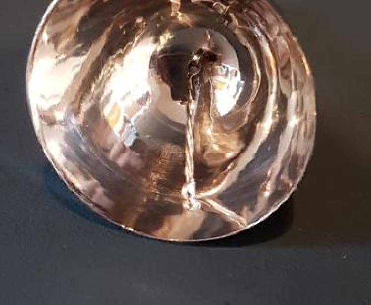 Edwardian Silver and Mother of Pearl Table Bell - Image 6