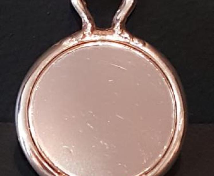 Art Nouveau Silver Flirting Mirror - Image 4