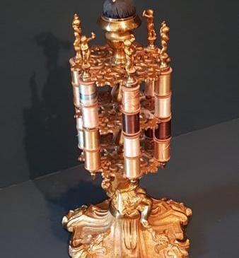 Fine Quality Gilt Bronze Bobbin Stand