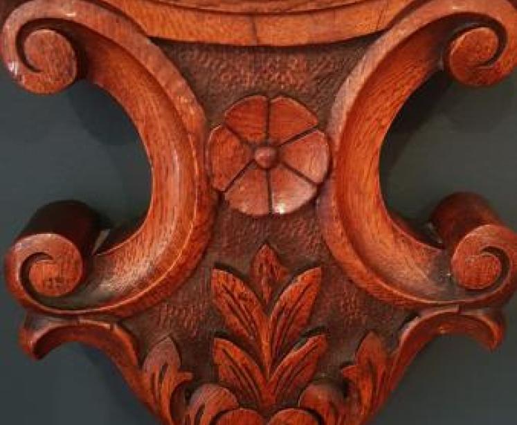 Victorian Oak Banjo Barometer - Image 5