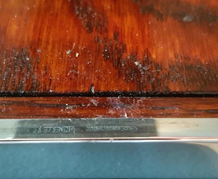 George V Planished Silver Frame - Image 5