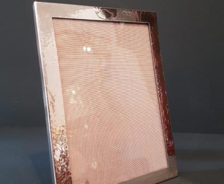 George V Planished Silver Frame - Image 6