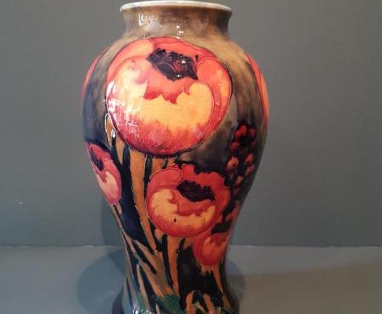 Impressive Moorcroft Big Poppy Vase - Image 1