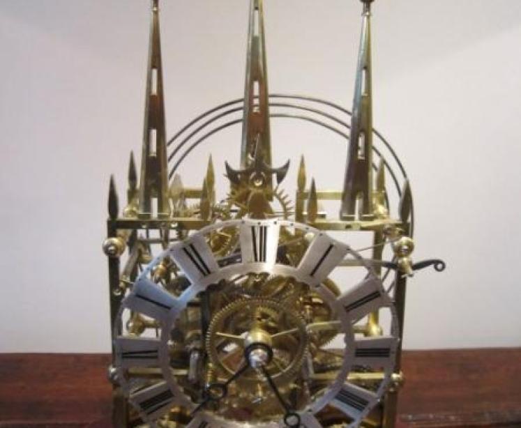 Impressive Early Victorian Double Fusee Skeleton Clock - Image 2