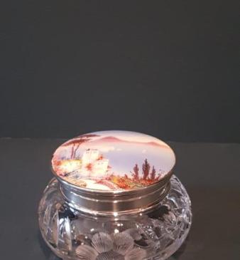 Fine Quality Enamel Top Table Jar